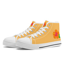 Load image into Gallery viewer, Ti Amo I love you - Exclusive Brand - High-Top Canvas Shoes - White Soles
