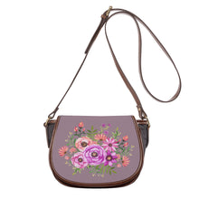 Load image into Gallery viewer, Ti Amo I love you - Exclusive Brand - Mountbatten Pink - Floral Bouquet - Saddle Bag
