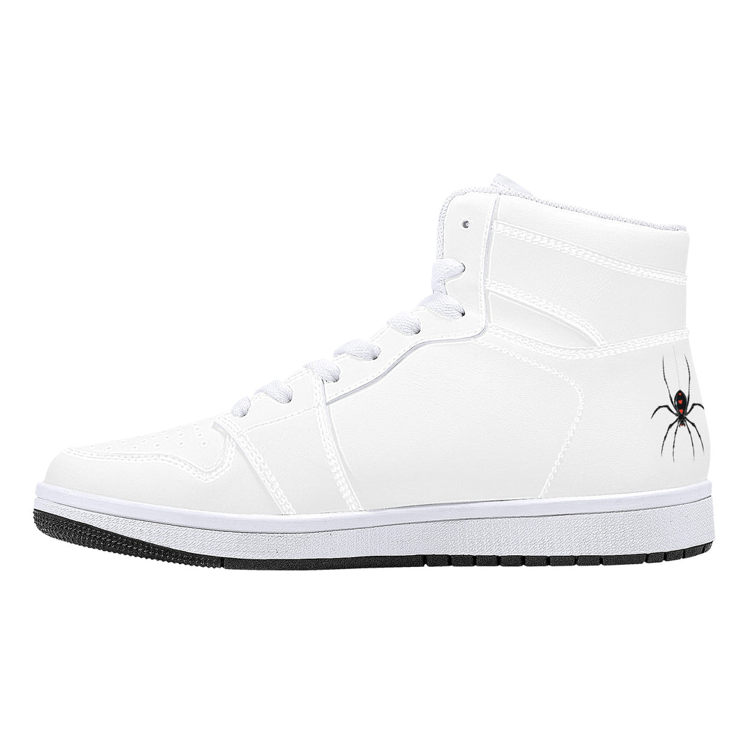 Ti Amo I love you  - Exclusive Brand  - White - Spider - High-Top Synthetic Leather Sneakers - White Soles