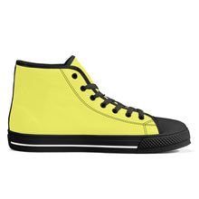 Load image into Gallery viewer, Ti Amo I love you - Exclusive Brand - High-Top Canvas Shoes - Black Soles
