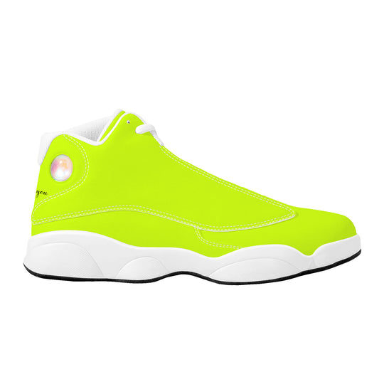 Ti Amo I love you - Exclusive Brand  -Artic Lime - Mens / Womens - Unisex  Basketball Shoes - White Laces