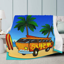 Load image into Gallery viewer, Ti Amo I love you - Exclusive Brand - Surf Van - Micro Fleece Blankets
