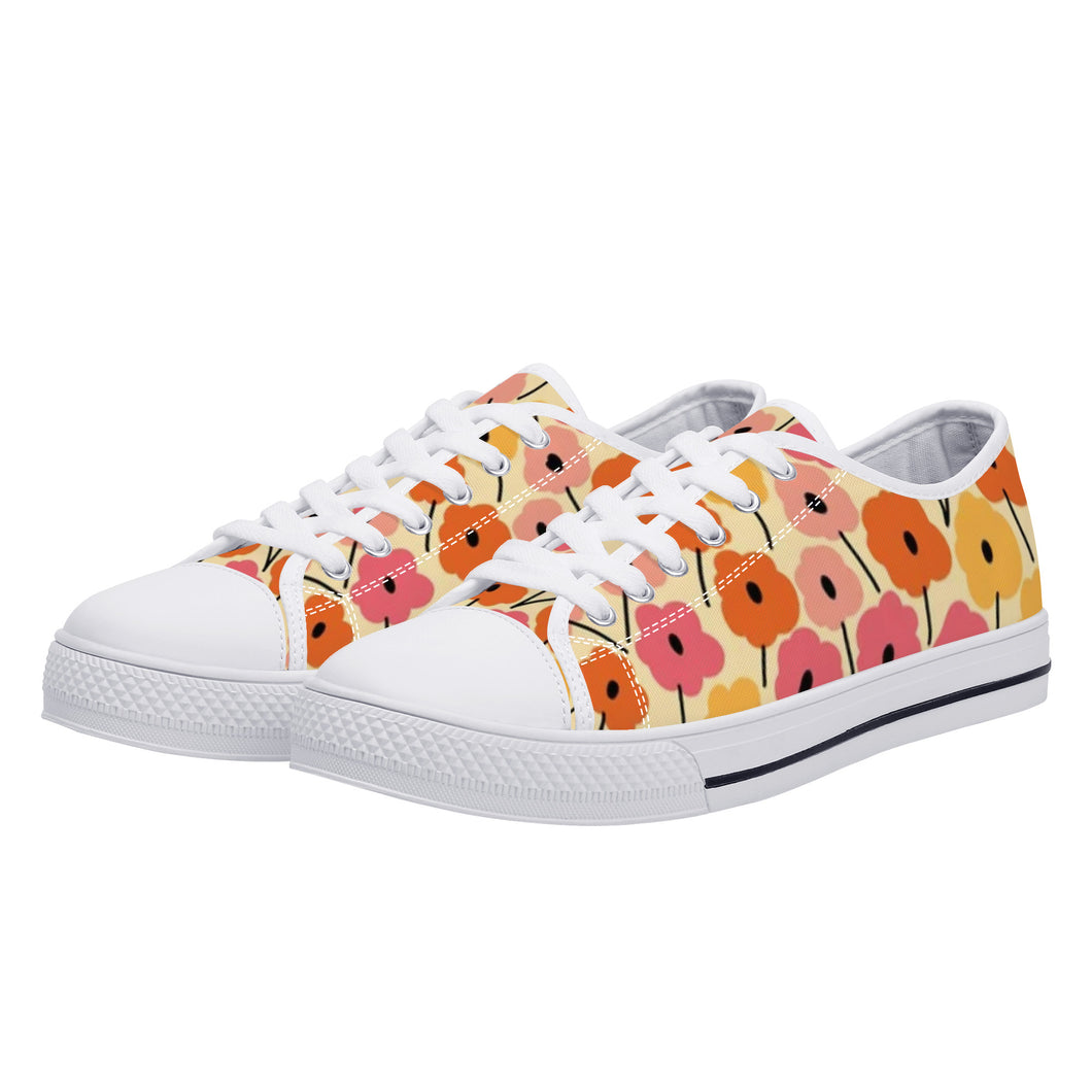 Ti Amo I love you - Exclusive Brand  -  Low-Top Canvas Shoes- White Soles