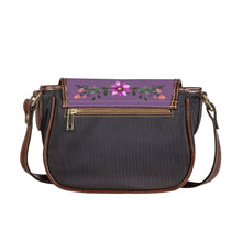 Load image into Gallery viewer, Ti Amo I love you - Exclusive Brand - French Lilac - Floral Bouquet -  Saddle Bag
