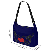 Load image into Gallery viewer, Ti Amo I love you - Exclusive Brand - Stratos - Skeleton Heart Hands - Journey Computer Shoulder Bag
