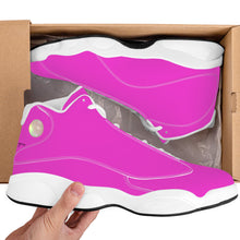 Load image into Gallery viewer, Ti Amo I love you - Exclusive Brand  - Amaranth Magenta - Womens Basketball Shoes - White Laces
