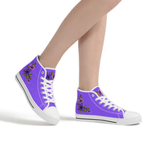 Load image into Gallery viewer, Ti Amo I love you - Exclusive Brand - High-Top Canvas Shoes - White Soles
