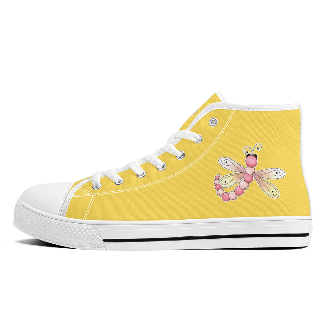 Ti Amo I love you - Exclusive Brand - High-Top Canvas Shoes - White Soles