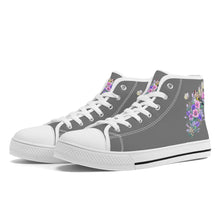 Load image into Gallery viewer, Ti Amo I love you - Exclusive Brand - High-Top Canvas Shoes - White Soles
