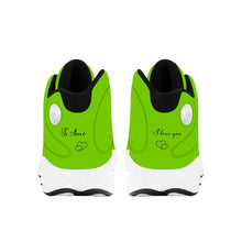 Load image into Gallery viewer, Ti Amo I love you  - Exclusive Brand  - Apple Orchid Green  - Basketball Shoes - Black Laces
