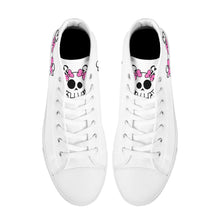 Load image into Gallery viewer, Ti Amo I love you - Exclusive Brand - High-Top Canvas Shoes - White Soles
