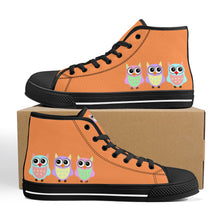 Load image into Gallery viewer, Ti Amo I love you - Exclusive Brand - Coral -  High-Top Canvavs Shoes - Black Soles
