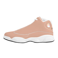 Load image into Gallery viewer, Ti Amo I love you - Exclusive Brand  - Almost Apricot - Mens / Womens  - Unisex Basketball Shoes - White Laces
