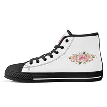 Load image into Gallery viewer, Ti Amo I love you - Exclusive Brand - High-Top Canvas Shoes - Black Soles
