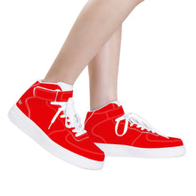 Load image into Gallery viewer, Ti Amo I love you - Exclusive Brand - Arsenal Red - High Top Unisex Sneakers
