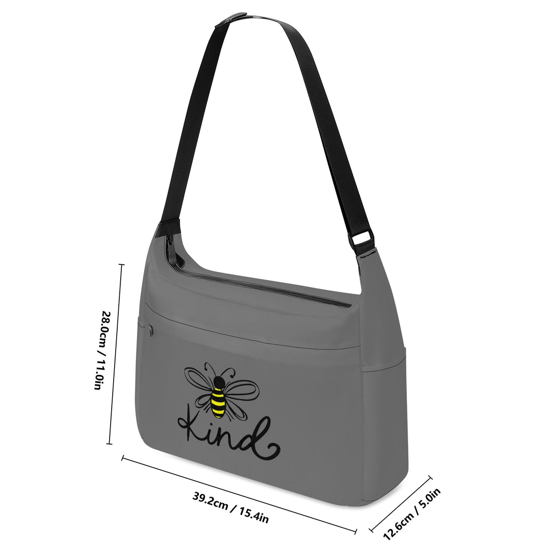 Ti Amo I love you - Exclusive Brand - Dove Gray - Bee Kind - Journey Computer Shoulder Bag