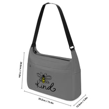 Load image into Gallery viewer, Ti Amo I love you - Exclusive Brand - Dove Gray - Bee Kind - Journey Computer Shoulder Bag
