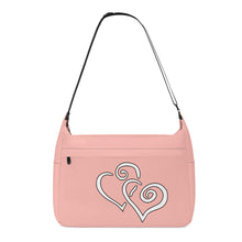 Load image into Gallery viewer, Ti Amo I love you - Exclusive Brand - Melon - Double White Heart - Journey Computer Shoulder Bag
