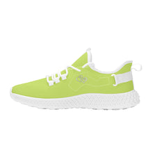 Load image into Gallery viewer, Ti Amo I love you - Exclusive Brand  - Yellow Green -  Double Heart - Womens Mesh Knit Shoes - White Soles
