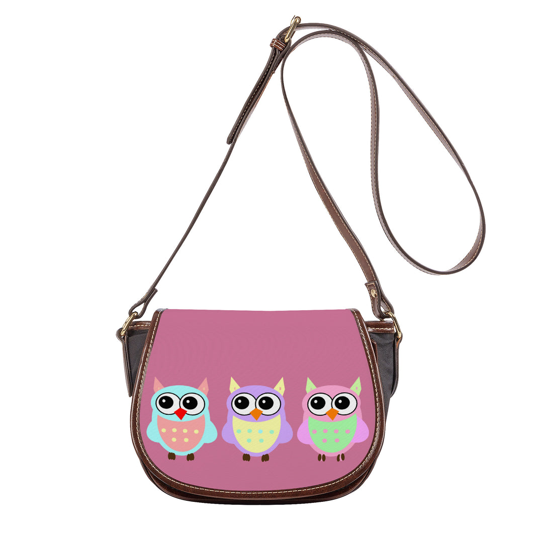 Ti Amo I love you - Exclusive Brand - Charm - 3 Owls -  Saddle Bag