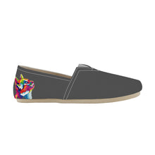 Load image into Gallery viewer, Ti Amo I love you  - Exclusive Brand  - Dark Gray Cat - Casual Flat Driving Shoe
