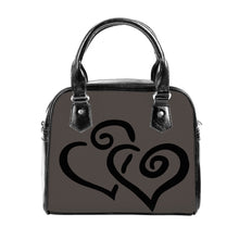 Load image into Gallery viewer, Ti Amo I love you - Exclusive Brand - Quartz - Double Black Heart -  Shoulder Handbag
